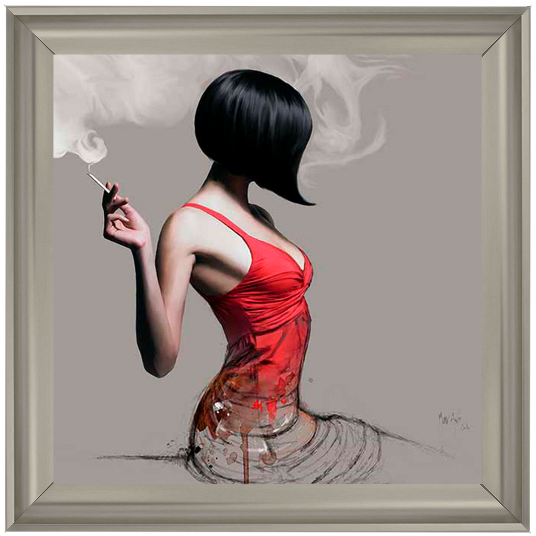 FG576 Red Dress Sketch