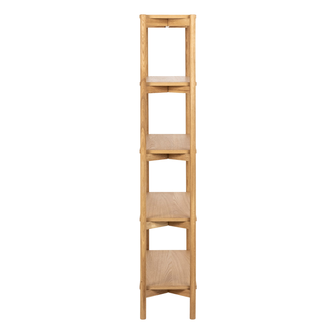 Braidwood Bookcase with 4 Shelves in Oak