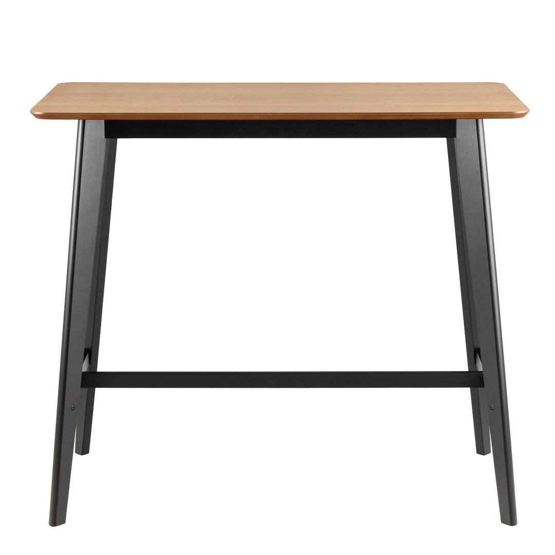 Roxby Bar Table in Oak & Black
