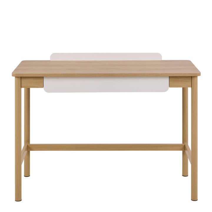 Alpena Office Desk in Oak & Beige