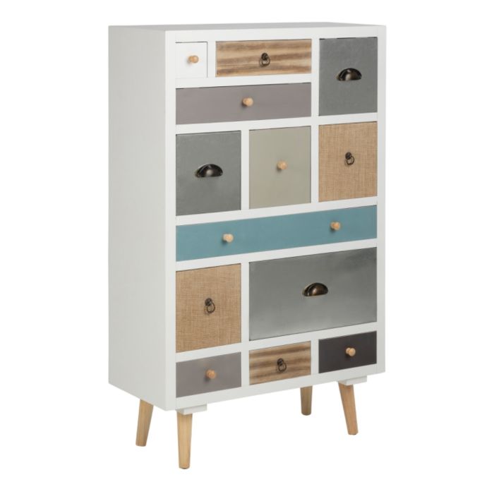 White 8 Drawer Double Dresser – Barcelona Collection