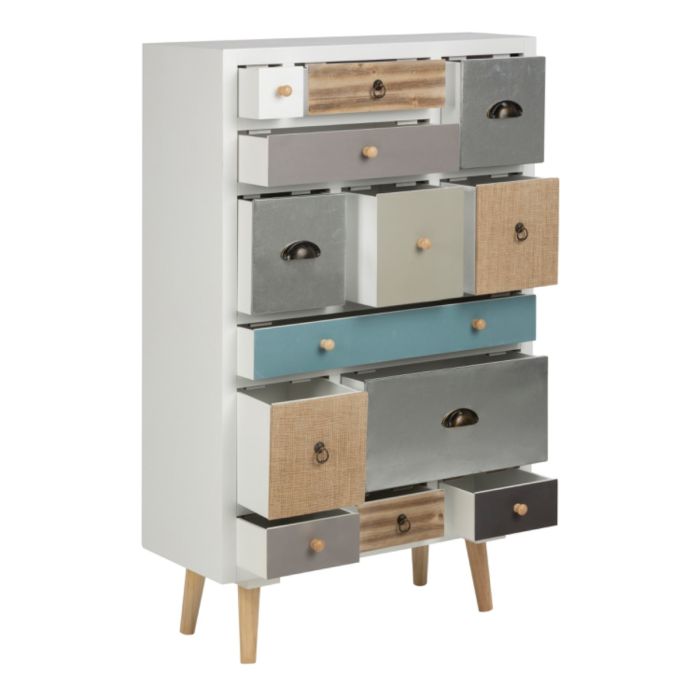White 8 Drawer Double Dresser – Barcelona Collection