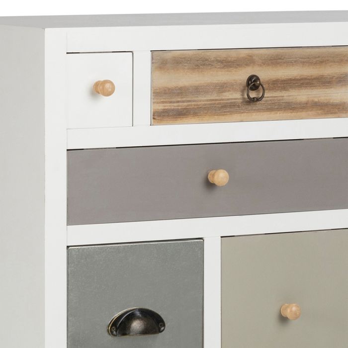 White 8 Drawer Double Dresser – Barcelona Collection