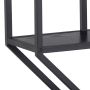 Seaford Octagonal Metal Wall Shelf in Matte Black