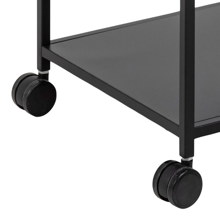 Newcastle Serving Trolley in Matt Black Finish