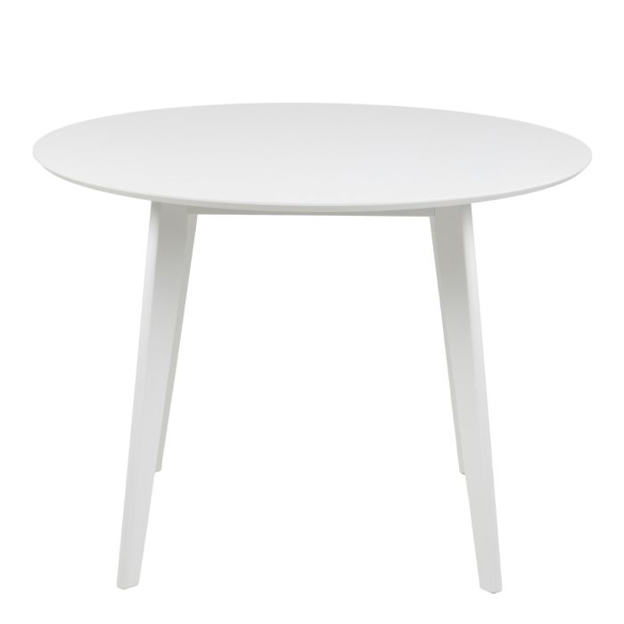 Roxby Round Dining Table in White 105x76cm