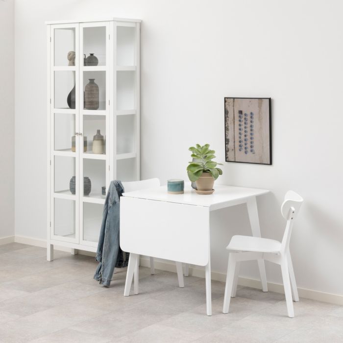 Roxby Square Dining Table in White 120x76cm