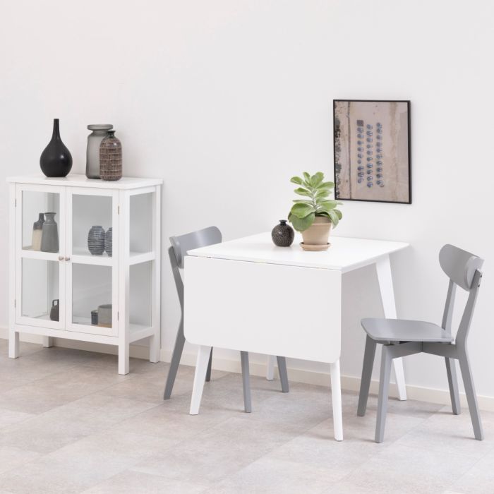 Roxby Square Dining Table in White 120x76cm