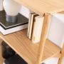 Braidwood Bookcase with 4 Shelves in Oak
