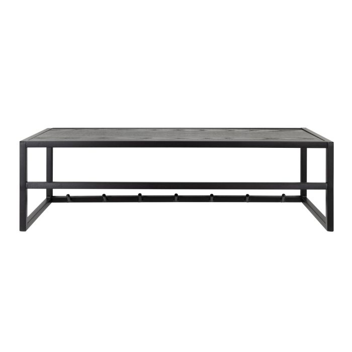 Seaford Coat Rack in Black And Oak