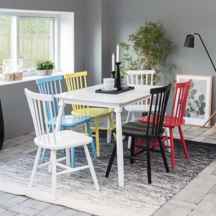 Riano Dining Chairs in White Set of 2