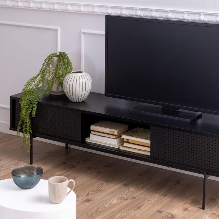 Angus TV Unit in Black Finish