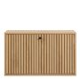 Albany Shoe Cabinet with 1 Flip-Down Door in Oak Finish