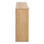Albany Shoe Cabinet with 1 Flip-Down Door in Oak Finish