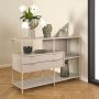 Seaford Storage Unit with Drawers and Shelves in Grey Finish