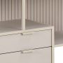 Seaford Storage Unit with Drawers and Shelves in Grey Finish