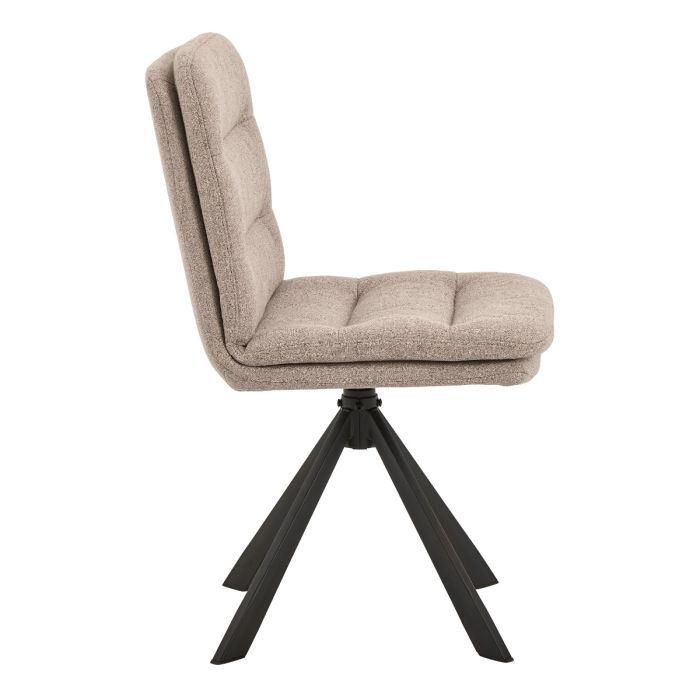 Dean Beige Swivel Dining Chair Set of 2