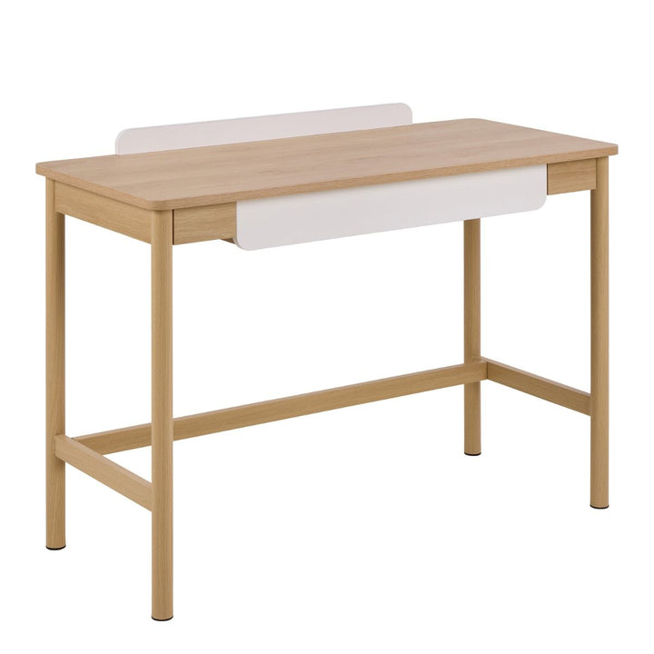 Alpena Office Desk in Oak & Beige