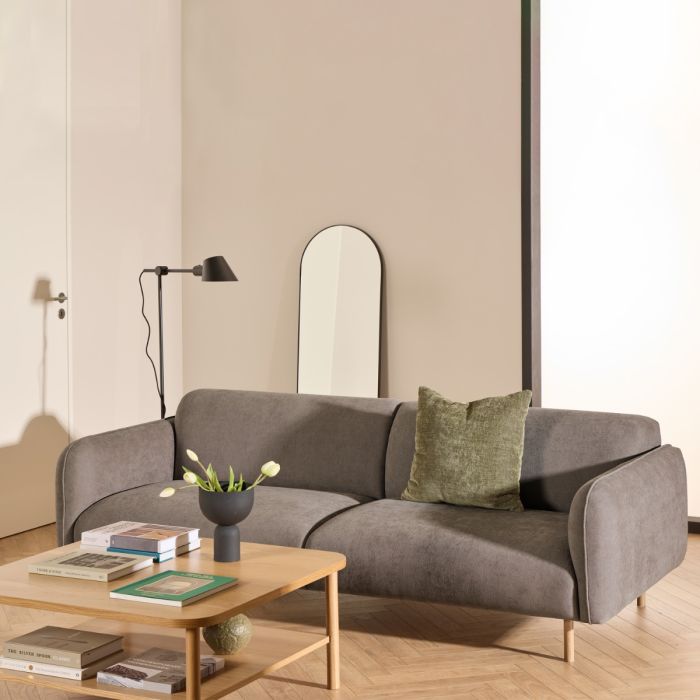 Westham Set of 2 x 3 Seater Sofas in Fay Dusty Brown Fabric