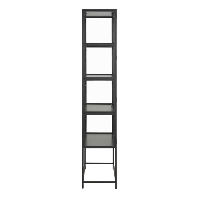 Tall Black Metal 2 Door Display Cabinet – Seaford Collection