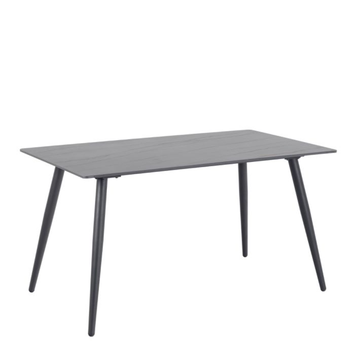 Wicklow Ceramic Dining Table in Black 140x75cm