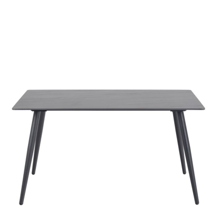 Wicklow Ceramic Dining Table in Black 140x75cm