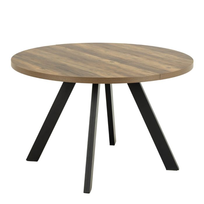 Zalida Round Dining Table with Extension in Oak