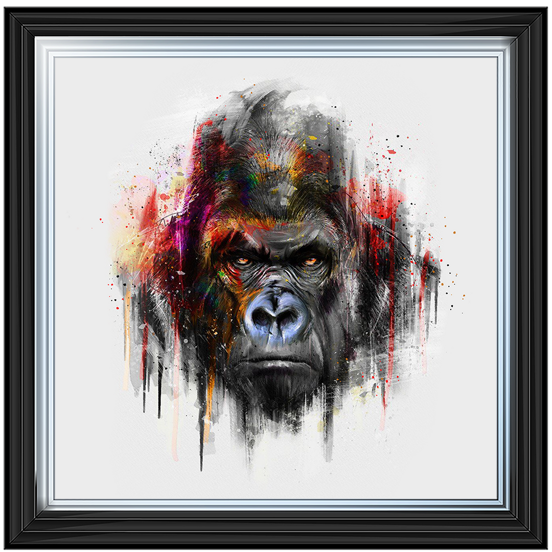 Red Gorilla Watercolour