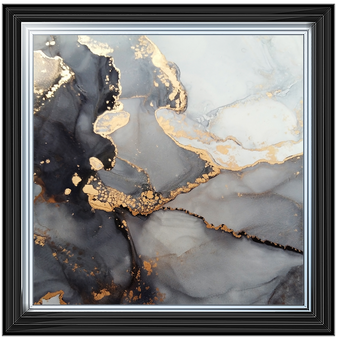 AB170 Abstract Black & Grey II