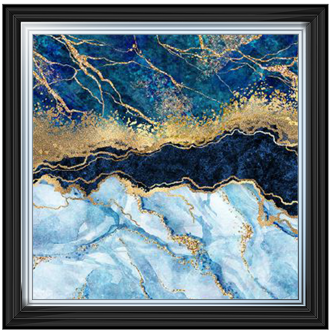 AB111 Blue & Gold Geode
