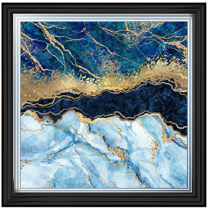 AB111 Blue & Gold Geode