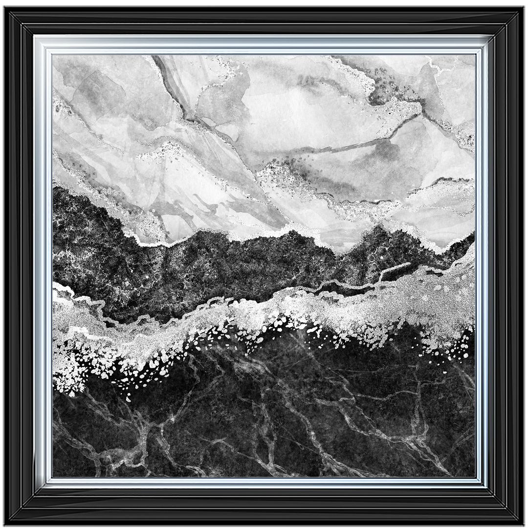AB151 Abstract Black & Grey IV
