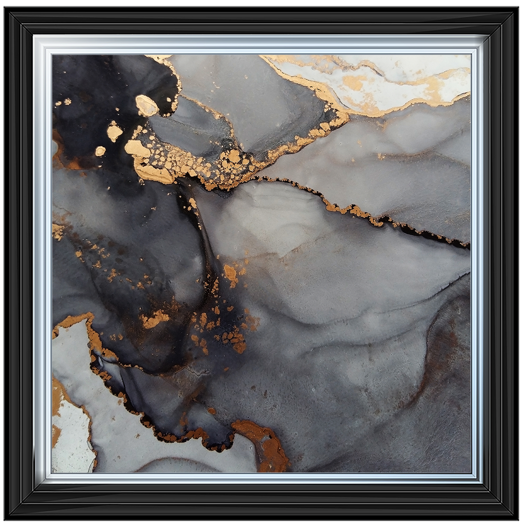 AB169 Black & Gold Marble ||