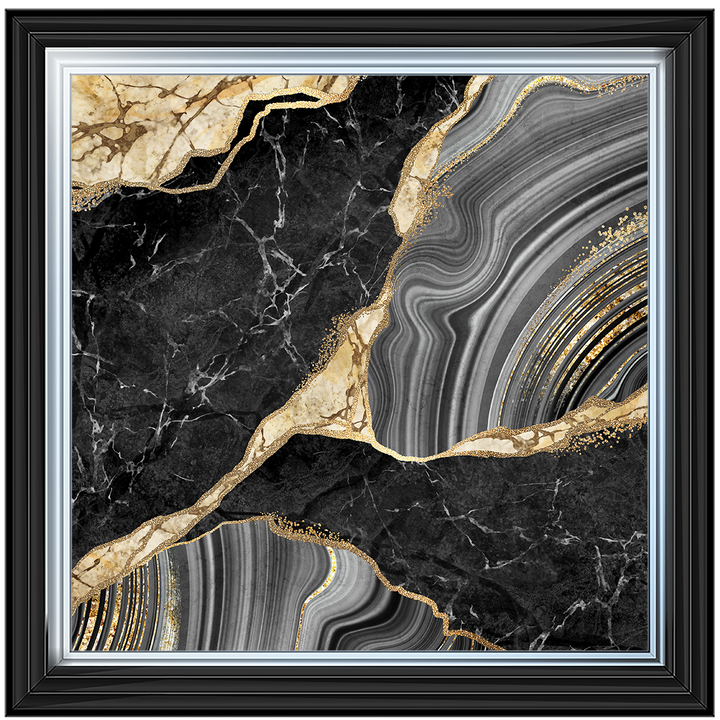 AB156 Black & Gold Marble