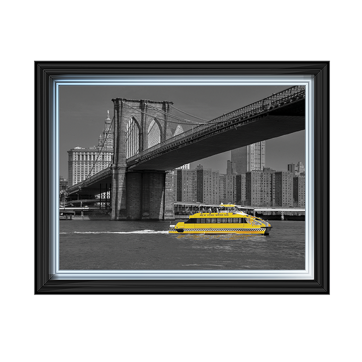 CY066 NY Water Taxi Under Brooklyn Bridge