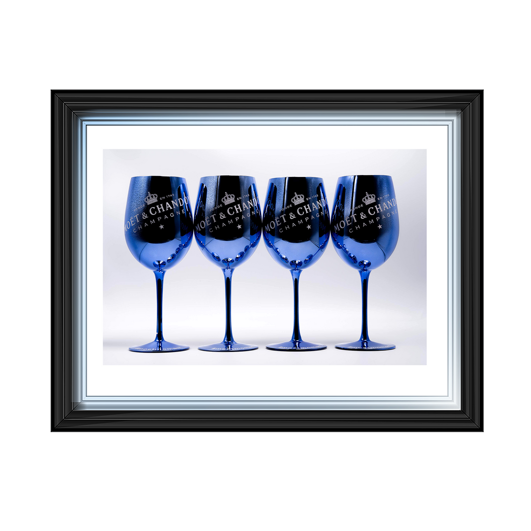 Moet Glasses - Blue
