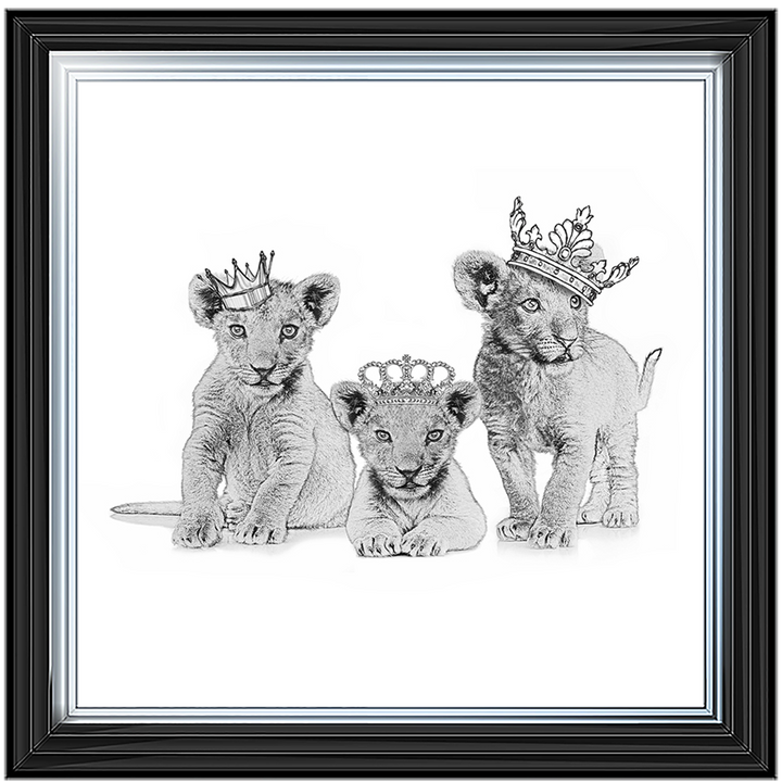 Three crowned cubs