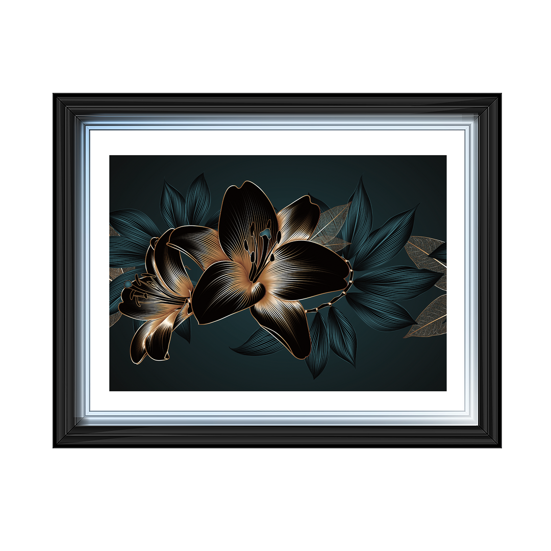 FL240 Black beauty flower II