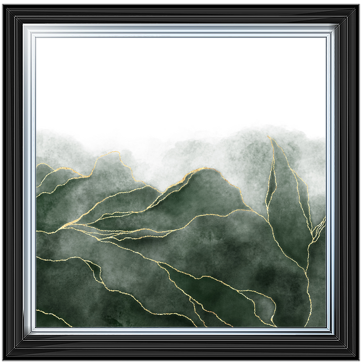AB164 Green & Gold Abstract ||