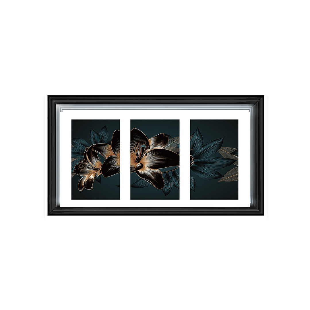 FL242 Black and blue beauty flower