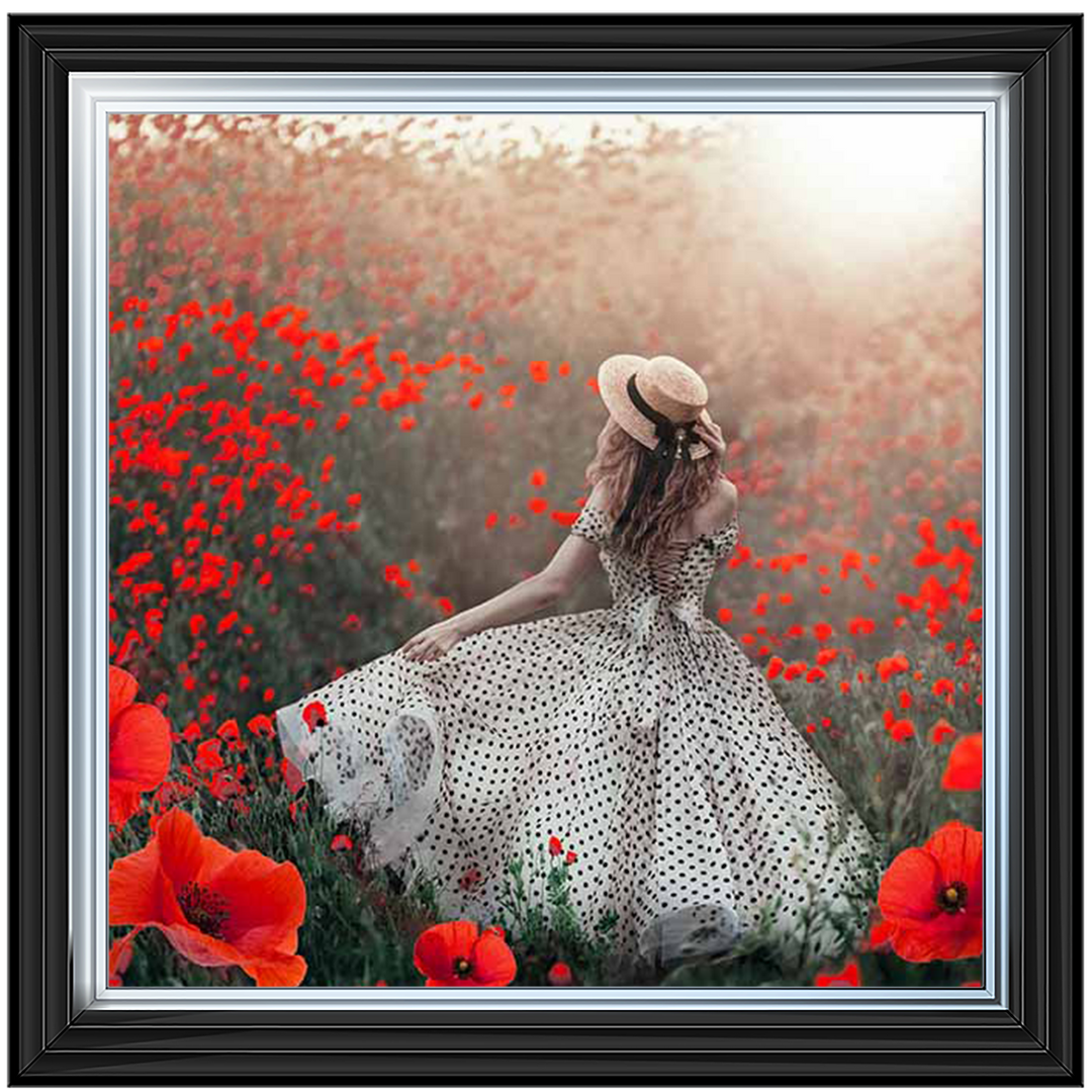 Stroll In A Field of Poppies