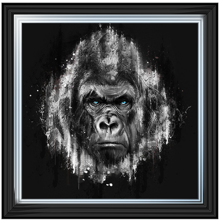 AN424 Black & White Gorilla Watercolour