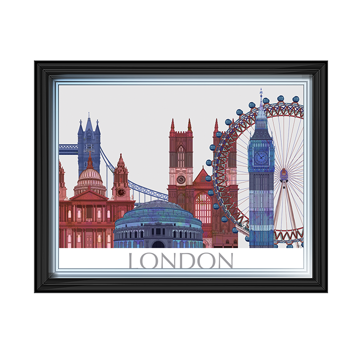 CY050 London Landmarks , Red Blue II