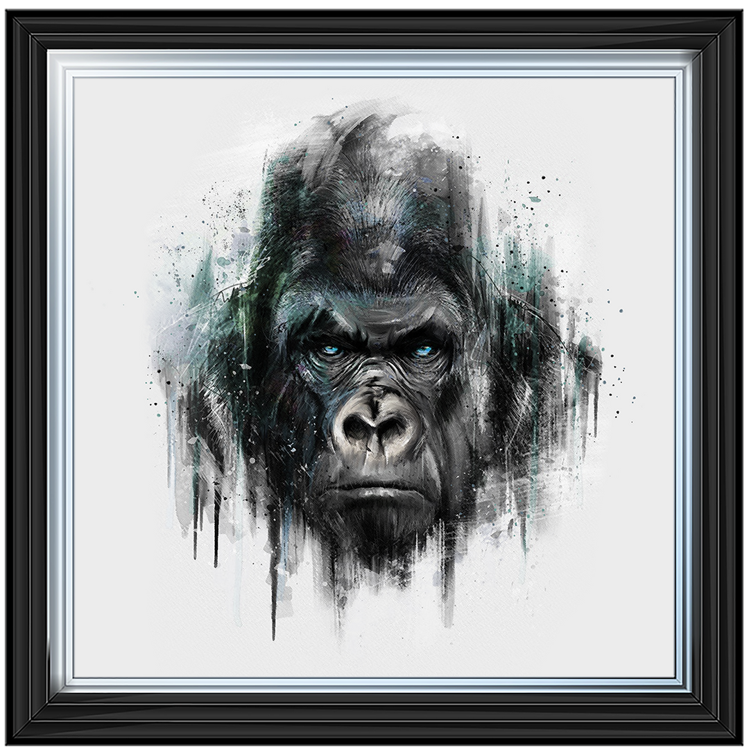 AN416 Blue Gorilla Watercolour