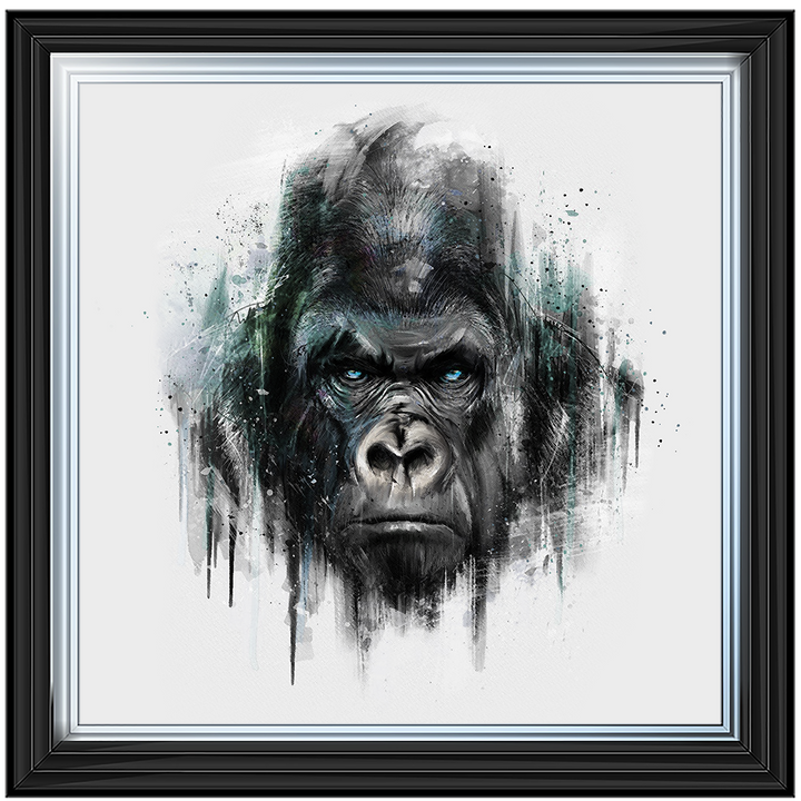 AN416 Blue Gorilla Watercolour
