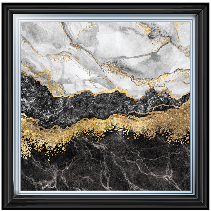 AB150 Black & Gold Geode