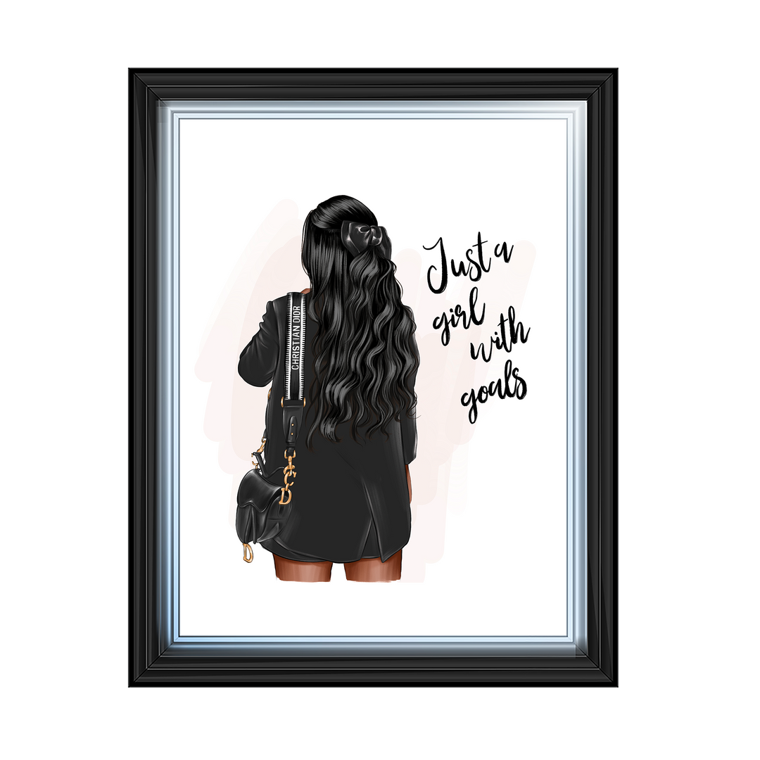 Girl with goals (Dark hair)
