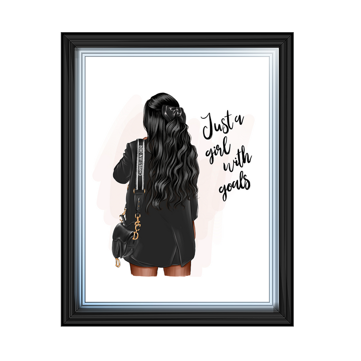 Girl with goals (Dark hair)