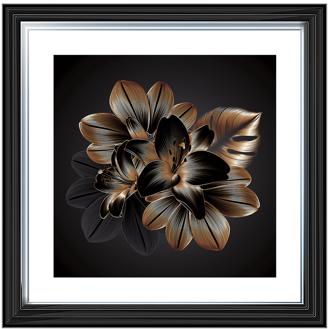 FL239 Black Beauty Flower I