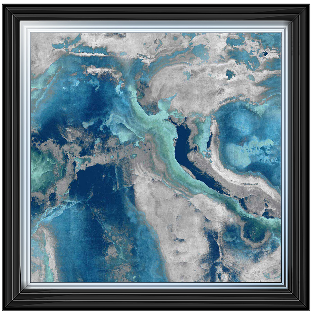 AB132 Blue & White Geode